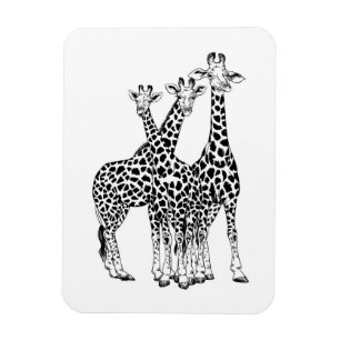 Familie Giraffe Magnet