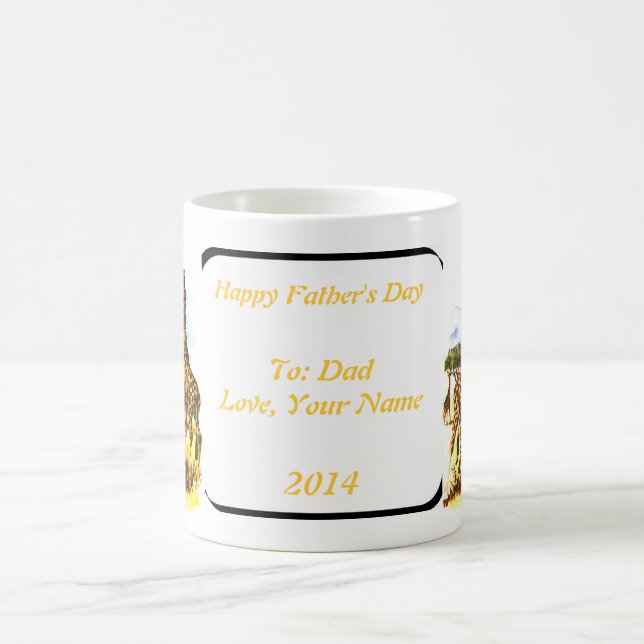 Familie Giraffe - Verwandlungstasse (Mittel)