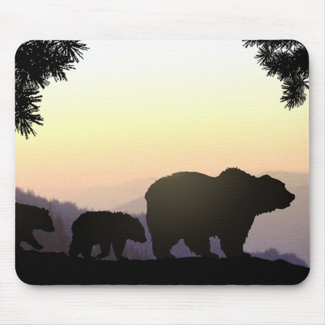 Familie Grizzly Mousepad (Vorne)