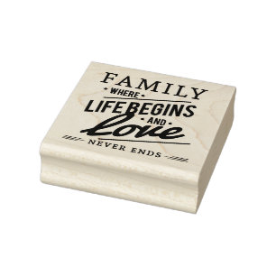 Familie Gummistempel