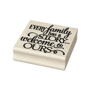 Familie Gummistempel