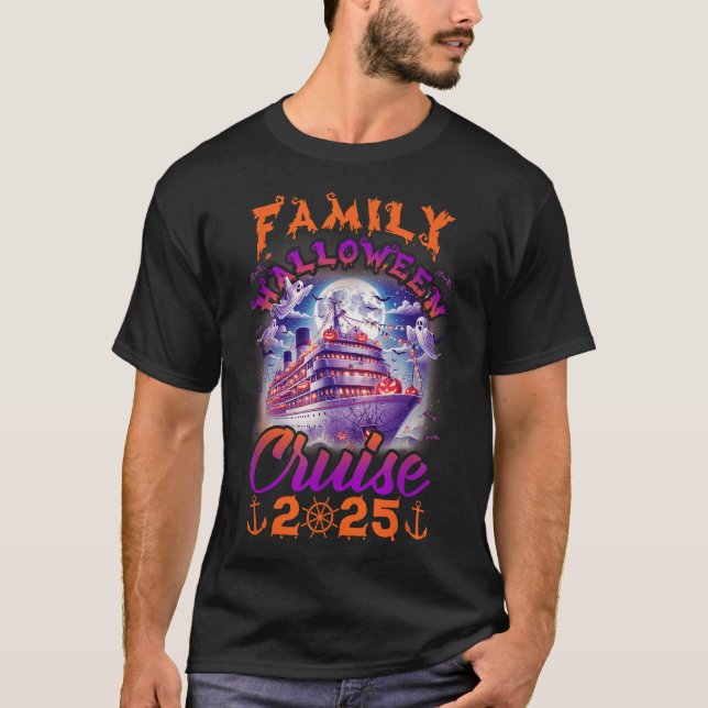 Familie Halloween Cruise 2025 Matching Family T-Shirt (Vorderseite)