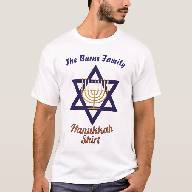 Familie Hanukkah T-Shirt (Vorderseite)