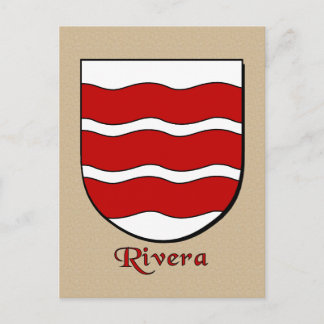 Familie Heraldic Shield Postkarte