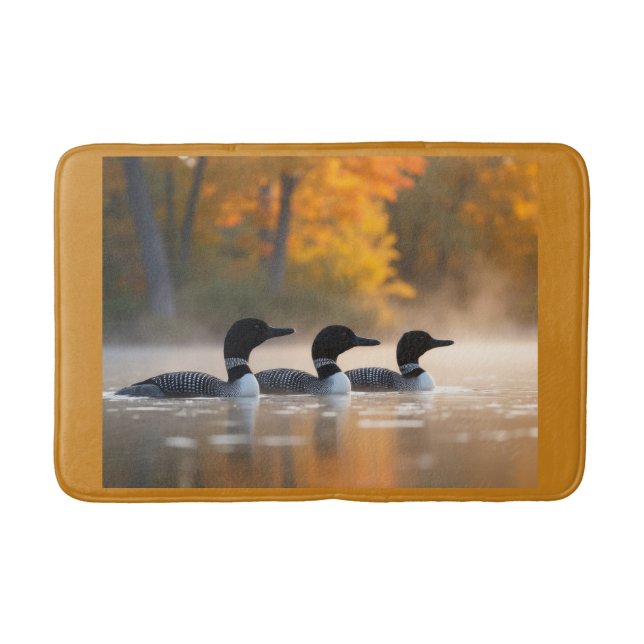 Familie im Herbst Badematte (Vorderseite)