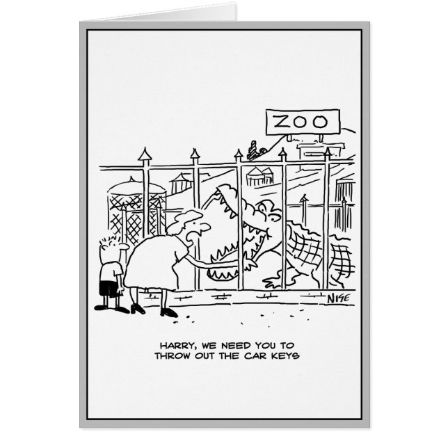 Familie im Zoo. Vater durch Alligator verschluckt (Vorne)