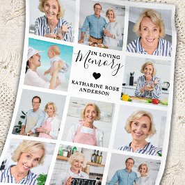 Familie in Love Memory 11 Foto Collage Memorial Fleecedecke