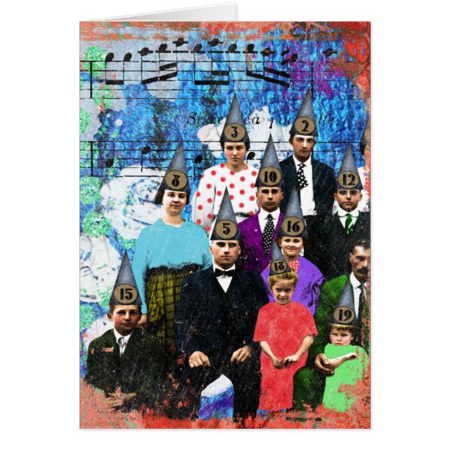 Familie in Party-Hut-Digital-Kunst (Vorne)