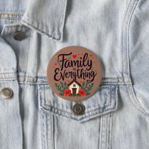 Familie ist Alles Cottagecore Button