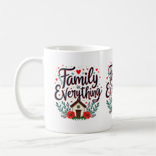 Familie ist alles Cottagecore Kaffeetasse