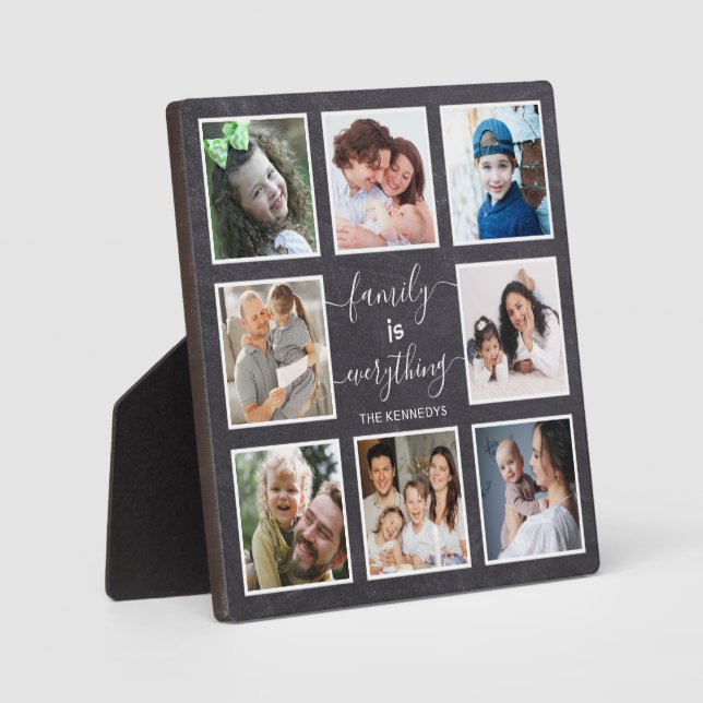 Familie ist alles Kostenvoranschlag Chalkboard 8 F Fotoplatte (Vorderseite)