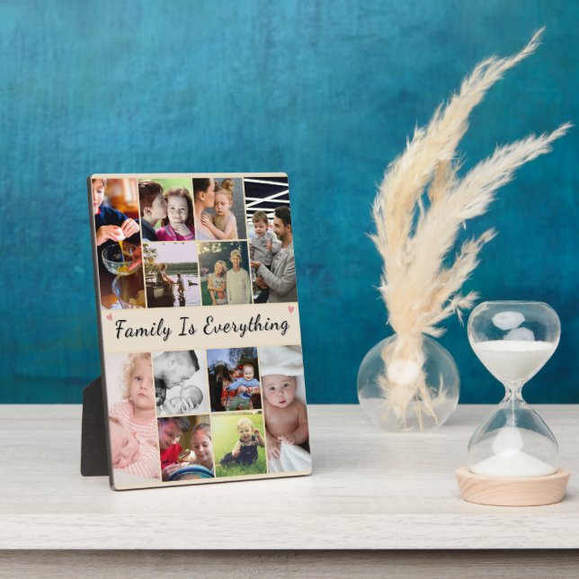 Familie ist alles - Personalisiertes Foto Fotoplatte (Seite)