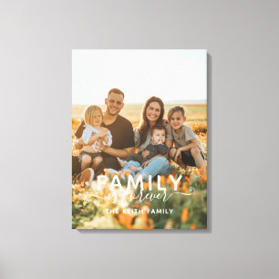 Familie ist für immer Foto Einfach Moderne Erinner Leinwanddruck