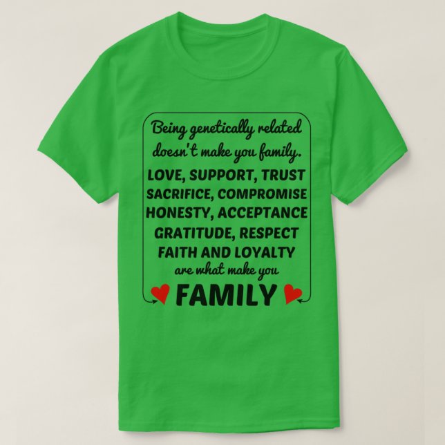 Familie ist kein Blut T-Shirt (Design vorne)