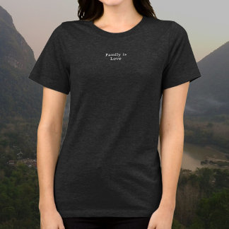 Familie ist Liebe, pur minimalist Tri-Blend Shirt