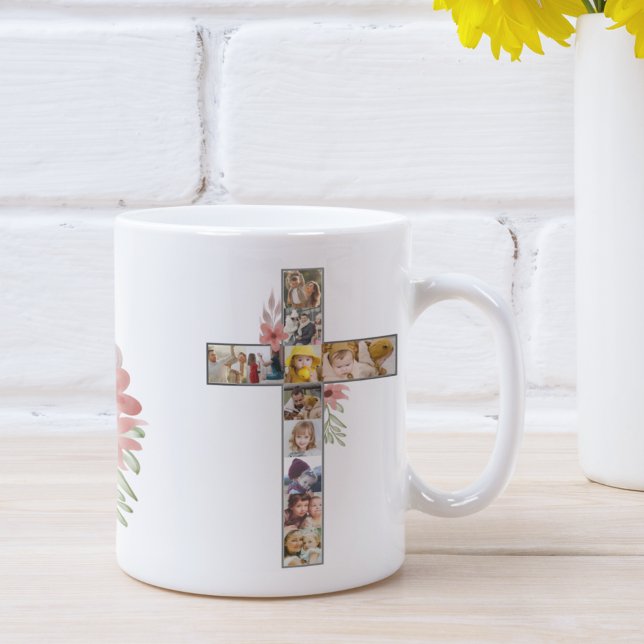 Familie Jesus Cross Christliche Kirche Lauf Kaffeetasse (Von Creator hochgeladen)