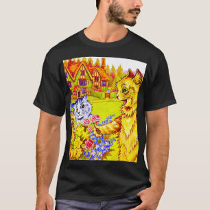 Familie Katzen im Garten T-Shirt