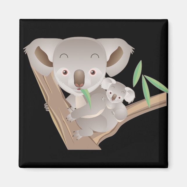 Familie Koala Magnet (Vorne)