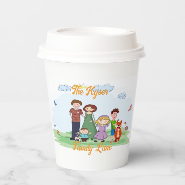 Familie Kyser Pappbecher (Vorderseite)