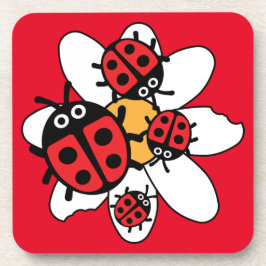 Familie Ladybird und Ladybug Getränkeuntersetzer