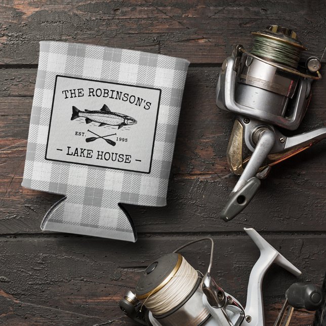 Familie Lake House Oars Fischen Rustikal Weiß Kari Dosenkühler (Von Creator hochgeladen)