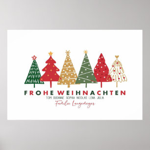 Familie Langemeyer Weihnachtsposter Poster