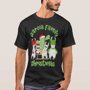 Familie Llama Männer Frauen und Kinder Garcia Fami T-Shirt