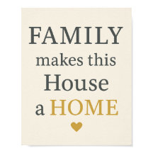 Familie macht dieses Haus zu einer ZUHAUSE