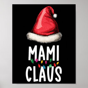 Familie Mami Claus Weihnachten Santa's Pyjama pass Poster