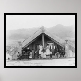 Familie Maori Neuseeland 1917 Poster