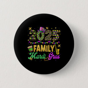 Familie Mardi Gras 2025 Fett Dienstag Familie Matc Button