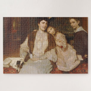Familie Markl von Alois Delug - Vintage Art Puzzle