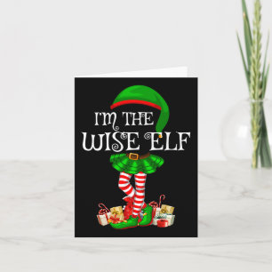 Familie Matching Frauen Mädchen The Wise Elf Weihn Karte