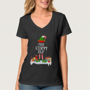 Familie Matching Gruppe Weihnachten Der Curvy Elf T-Shirt