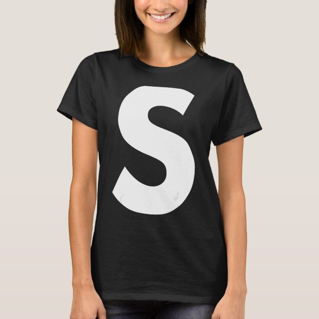 Familie Matching Halloween Karneval Letter S Capit T-Shirt (Vorderseite)