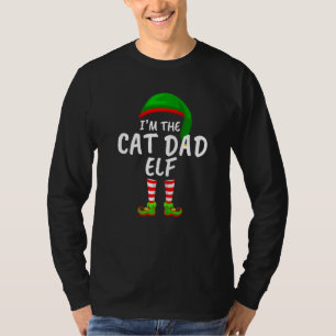 Familie Matching Ich bin der Katze Vater Elf Weihn T-Shirt