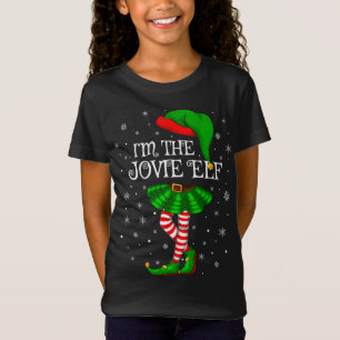 Familie Matching ich bin die Jovie Elf Weihnachten T-Shirt
