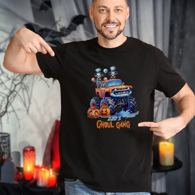 Familie Matching Modern Ghoul Gang Halloween Vater T-Shirt (Von Creator hochgeladen)