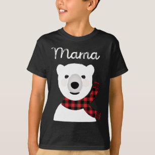 Familie Matching Weihnachts Buffalo Kariert Mama B T-Shirt