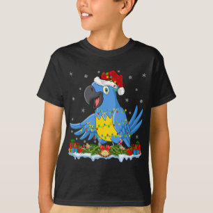 Familie Matching Weihnachtsmannmütze Macaw Christ T-Shirt