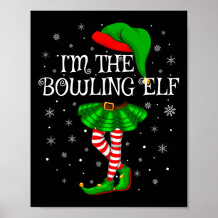 Familie Matching Women Girls Ich bin der Bowling E Poster