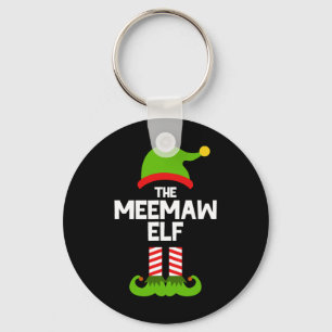 Familie Meemaw-Elf-Weihnachten passende Pyjama lus Schlüsselanhänger
