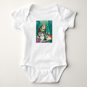 Familie Mermaid (Brunettes) Baby Strampler
