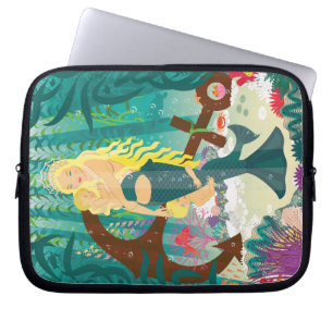 Familie Mermaid (leichte Blondinen) Laptopschutzhülle