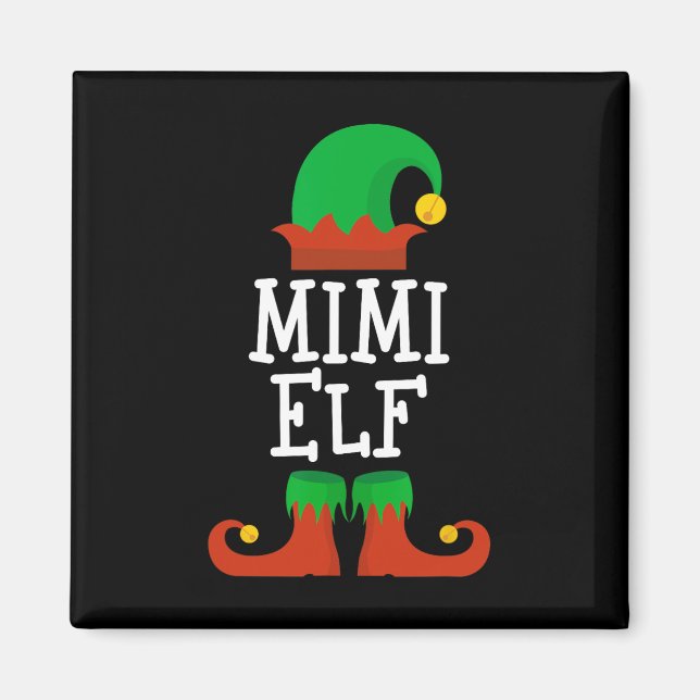 Familie Mimi Elf Weihnachten Matching Pj Pajama X Magnet (Vorne)