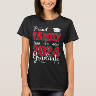 Familie mit 2024 Graduat für Abschluss T-Shirt