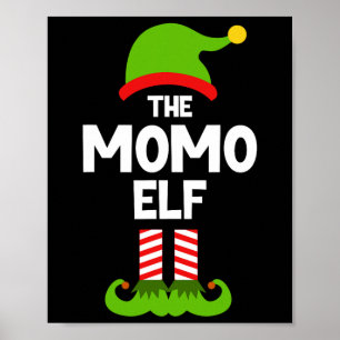 Familie Momo Elf Weihnachten passende Pyjama lusti Poster