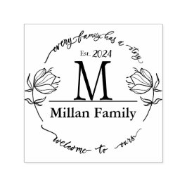 Familie Monogram Bauernhof-Thema Permastempel