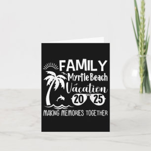 Familie Myrtle Beach 2025 Erinnerungen zusammenbau Karte
