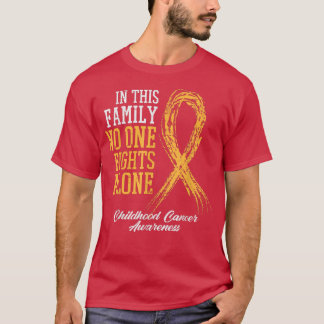 Familie niemand bekämpft Kinderkrebs allein Ribbon T-Shirt